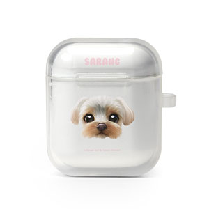 Sarang the Yorkshire Terrier Face AirPod TPU Case
