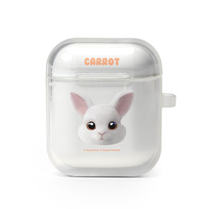 Carrot the Rabbit Face AirPod TPU Case