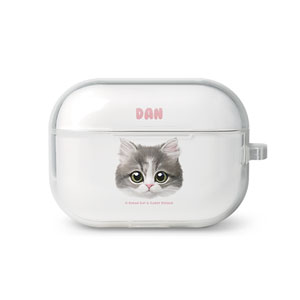 Dan the Kitten Face AirPod Pro TPU Case