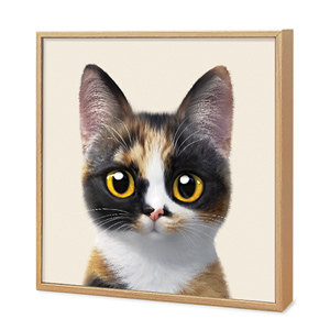 Mayo the Tricolor cat Artframe