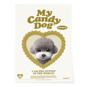 Earlgray the Poodle MyHeart Art Poster