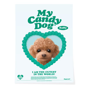 Ruffy the Poodle MyHeart Art Poster