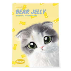Joy the Kitten’s Gummy Baers Jelly New Patterns Art Poster