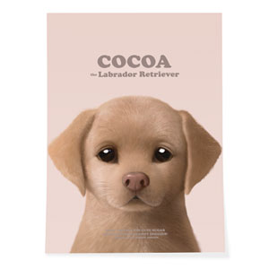 Cocoa the Labrador Retriever Retro Art Poster