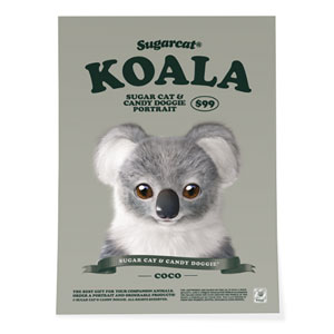 Coco the Koala New Retro Art Poster