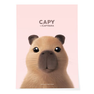 Capybara the Capy Art Poster