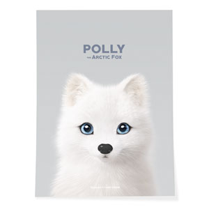 Polly the Arctic Fox Art Poster