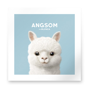 Angsom the Alpaca Art Print