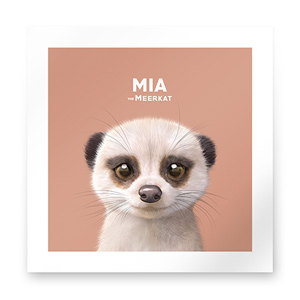 Mia the Meerkat Art Print
