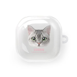 Cookie the American Shorthair Face Buds Pro/Live TPU Case