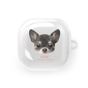 Leon the Chihuahua Face Buds Pro/Live TPU Case