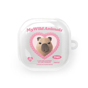 Capybara the Capy MyHeart Buds Pro/Live TPU Case