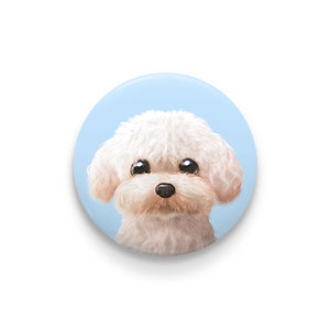 Maya the Poodle Pin Button 44mm
