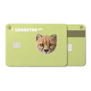 Samantha the Cheetah Face Card Holder