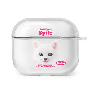 Dubu the Spitz TypeFace AirPods 3 Clear Hard Case