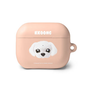 Kkoong the Maltese Face AirPods 3 Hard Case