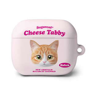 Hobak the Cheese Tabby TypeFace AirPods 3 Hard Case