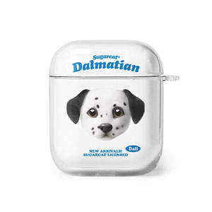 Dali the Dalmatian TypeFace AirPod Clear Hard Case