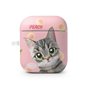 Momo the American shorthair cat’s Peach New Patterns AirPod Hard Case