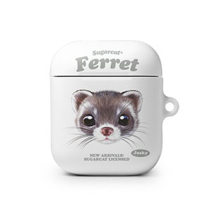Jusky the Ferret TypeFace AirPod Hard Case