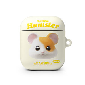Hamjji the Hamster TypeFace AirPod Hard Case