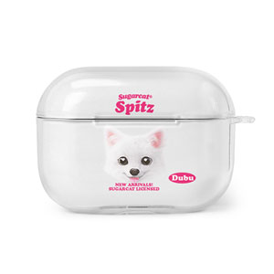 Dubu the Spitz TypeFace AirPod PRO Clear Hard Case