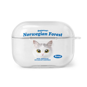 Rangi the Norwegian forest TypeFace AirPod PRO Clear Hard Case