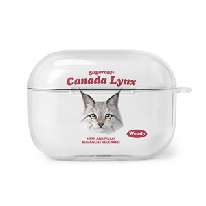 Wendy the Canada Lynx TypeFace AirPod PRO Clear Hard Case