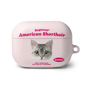 Cookie the American Shorthair TypeFace AirPod PRO Hard Case