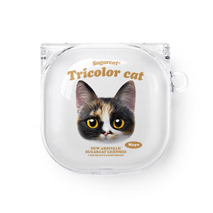 Mayo the Tricolor cat TypeFace Buds Pro/Live Clear Hard Case
