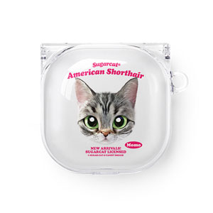 Momo the American shorthair cat TypeFace Buds Pro/Live Clear Hard Case