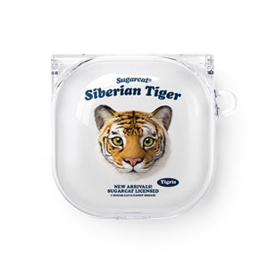 Tigris the Siberian Tiger TypeFace Buds Pro/Live Clear Hard Case
