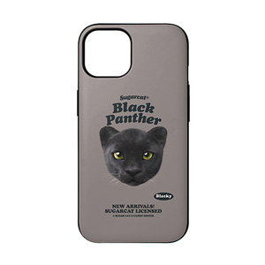 Blacky the Black Panther TypeFace Door Bumper Case
