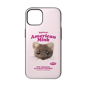 Minky the American Mink TypeFace Door Bumper Case