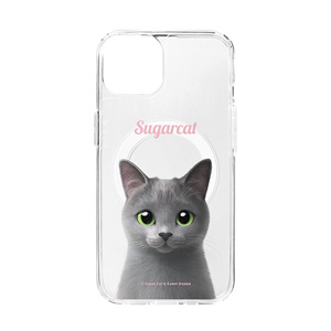 Sarang the Russian Blue Simple Clear Gelhard Case (for MagSafe)