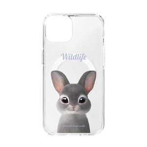 Chelsey the Rabbit Simple Clear Gelhard Case (for MagSafe)