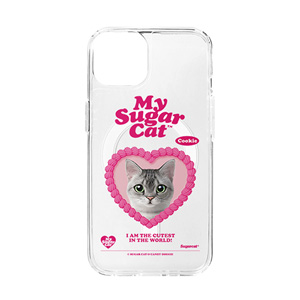 Cookie the American Shorthair MyHeart Clear Gelhard Case (for MagSafe)