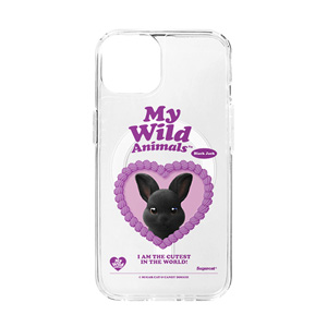 Black Jack the Rabbit MyHeart Clear Gelhard Case (for MagSafe)