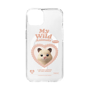 Pudding the Hamster MyHeart Clear Gelhard Case (for MagSafe)