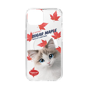 Autumn the Ragdoll’s Sugar Maple New Patterns Clear Gelhard Case (for MagSafe)
