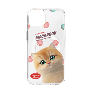 Rosie’s Macaroon New Patterns Clear Gelhard Case (for MagSafe)