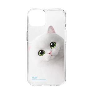May the British Shorthair Peekaboo Clear Gelhard Case (for MagSafe)