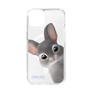 Chelsey the Rabbit Peekaboo Clear Gelhard Case (for MagSafe)