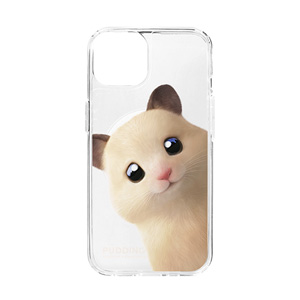 Pudding the Hamster Peekaboo Clear Gelhard Case (for MagSafe)