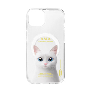 Asia Retro Clear Gelhard Case (for MagSafe)