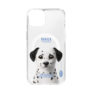 Dali the Dalmatian Retro Clear Gelhard Case (for MagSafe)