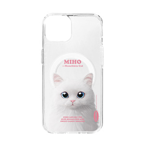 Miho Retro Clear Gelhard Case (for MagSafe)