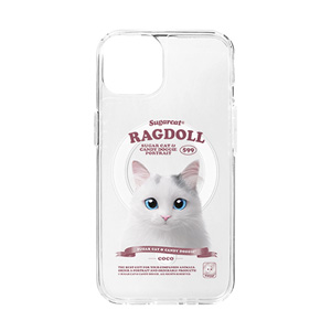 Coco the Ragdoll New Retro Clear Gelhard Case (for MagSafe)