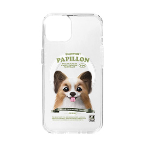Jerry the Papillon New Retro Clear Gelhard Case (for MagSafe)