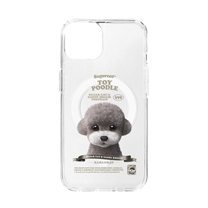 Earlgray the Poodle New Retro Clear Gelhard Case (for MagSafe)
